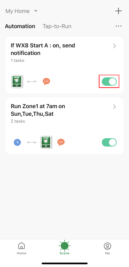 Home screen